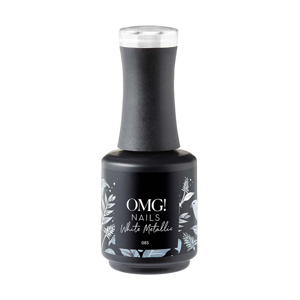 White Metallic Gel Polish